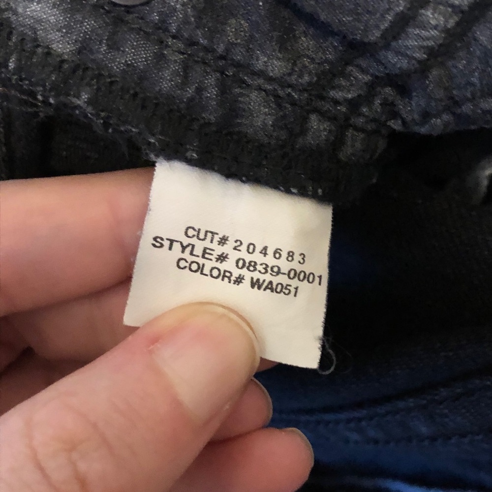 Paige Mid Rise Straight Black denim jeans Sz 24 - Picture 12 of 12